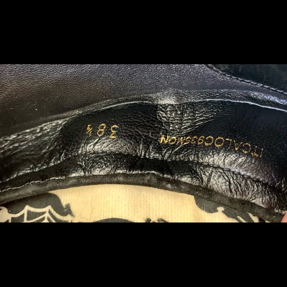 Burberry ballerina leather and suede bow flats - Picture 3 of 6